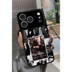 Snacase iPhone 17 Pro ile Uyumlu Atatürk Poster Tasarımlı Glossy Premium Kılıf, Siyah