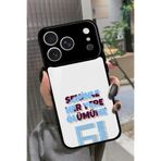 Snacase iPhone 17 Pro Max Uyumlu 61 Yazılı Glossy Premium Kılıf, Çift Katmanlı, Beyaz-Siyah