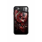 Snacase iPhone 7 ile Uyumlu Türk Bayrağı Tasarımlı Glossy Premium Kılıf, Siyah