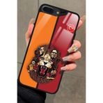 Snacase iPhone 7 Plus ile Uyumlu Aslan Tasarımlı Glossy Premium Kılıf, Galatasaray