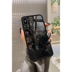 Snacase iPhone Xs ile Uyumlu Atatürk Poster Tasarımlı Glossy Premium Kılıf, Siyah