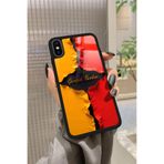 Snacase iPhone Xs Max ile Uyumlu Gerçek Sevdam Yazılı Glossy Premium Kılıf, Galatasaray, Kırmızı-Sarı