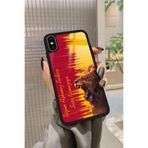 Snacase iPhone Xs Max Uyumlu Aslan Tasarımlı Glossy Premium Kılıf, Galatasaray, Çift Katmanlı