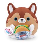 Snackles Series 2 Puppy & Sonic Burger 8 İnç Peluş ZURU, Ultra Yumuşak Peluş, Gerçek Lisanslı Markalarla Koleksiyon Peluş, Doldurulmuş Hayvan, Hediye Edilebilir
