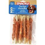 Snacky 10x100 gr Tavuk Sargılı Çubuk Kemik Köpek Ödülü