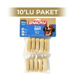 Snacky Beyaz Köpek Çiğneme Kemiği 5 cm 10'lu 10 Paket