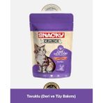 Snacky Crunch Hair Skin Deri ve Tüy Bakımı Tavuklu Kedi Ödül Maması 60 gr