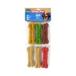 Snacky Munchy Renkli Press Köpek Çiğneme Kemiği 6 Adet 255 gr - PIDP-016