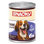 Snacky Sos İçinde Somonlu Parça Etli 400 gr Yetişkin Köpek Konservesi