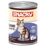Snacky Sos İçinde Ton Balıklı Parça Etli 400 gr Yetişkin Kedi Konservesi