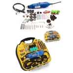 Snaiker Alman 211 Parça 400 Watt 60.000 Rpm 6 Kademe Devir Ayarlı Hobi Gravür Seti mini taşlama