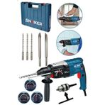 snaiker Kırıcı Delici Hilti Matkap Metal Şanzumanlı 5 Adet Uç Yedek Mandren Gri