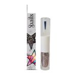 snails safe nails 510219 Çocuk Parlak Oje 2'si 1 Arada, Renkli, Top Coat & Parlak Pudra, Peel-Off Formule, Çıkarılabilir, Su Bazlı, Zararsız, Vegan