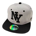 Snapback USA Cap Teenie yetişkin kep beyzbol şapkası kamyon şoförü Cappy Sport NY Teenie Grafiti tarzı, Gri Siyah, Tek Beden