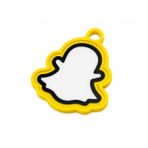 Snapchat Logolu Anahtarlık Sert Plastik | Sosyal Medya Temalı Anahtarlık | Aksesuar