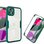 SNCLET iPhone 14 Plus ile uyumlu 360 Derece Korumalı Şeffaf Kapak Dahili Ekran Koruyucu Şeffaf 2'si 1 Arada Yumuşak Çift Katmanlı Sağlam Arka Kılıf iPhone 14 Plus,Yeşil