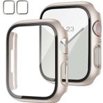Sneezy Apple Watch 40MM 4-5-6 SE Seri Uyumlu Starlight 360 Derece Koruma ve Temperli Cam Ekran Koruyucu