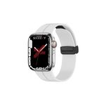 Sneezy Apple Watch 42Mm 44Mm 45Mm Seri 1 2 3 4 5 6 7 8 Se Uyumlu Coastal Manyetik Tokalı Silikon Kordon