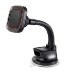 Sneezy Araç İçi Manyetik Telefon Tutucu Vantuzlu Esnek Boyunlu Dashboard ve Cam Uyumlu 360° Döner Stand