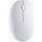 Sneezy Dual Mode Kablosuz Mouse Bluetooth USB Dongle Çoklu Cihaz Destekli Şarjlı ve Sessiz Kullanım - Gümüş - Renkli