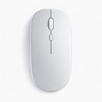 Sneezy Dual Mode Kablosuz Mouse Bluetooth USB Dongle Çoklu Cihaz Destekli Şarjlı ve Sessiz Kullanım Gümüş