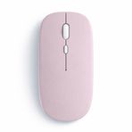 Sneezy Dual Mode Kablosuz Mouse Bluetooth USB Dongle Çoklu Cihaz Destekli Şarjlı ve Sessiz Kullanım Pembe