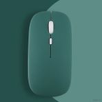 Sneezy Honor Tablet Şarj Edilebilir Sessiz Mouse Bluetooth + 2.4Hz Wifi Kablosuz Mouse Fare - Haki
