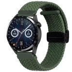 Sneezy Huawei Watch Gt 2 Elegant-Classic 42Mm Uyumlu 20Mm Fiberlink Manyetik Tokalı Örgü Kordon Haki