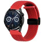 Sneezy Huawei Watch Gt 2 Elegant-Classic 42Mm Uyumlu 20Mm Fiberlink Manyetik Tokalı Örgü Kordon Kırmızı