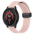 Sneezy Huawei Watch Gt4 46Mm İle Uyumlu 22Mm Coastal Magnet Tokalı Silikon Kordon Pudra