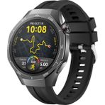 Sneezy Huawei Watch Gt5 Pro 46Mm İle Uyumlu Spor Silikon Metal Tokalı Soft Saat Kordonu Siyah