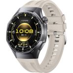 Sneezy Huawei Watch Gt6 Pro 46Mm İle Tam Uyumlu Spor Silikon Metal Tokalı Soft Saat Kordonu Starlight
