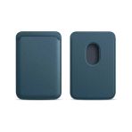 Sneezy İphone 14-14 Plus-14 Pro-14 Pro Max Uyumlu Birinci Sınıf Magsafe Cüzdan Magsafe Deri Kartlık Petrol Mavi