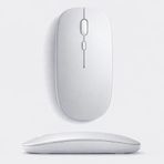 Sneezy MacBook iPad İle Uyumlu Bluetooth Şarjlı Mouse USB Dongle Şarj Kablosu Dahil Sessiz İnce ve Taşınabilir Gümüş