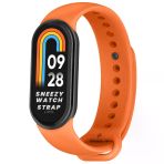 Sneezy Mi Band 8 Ile Uyumlu Purelux Soft Silikon Kordon - Turuncu