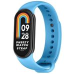 Sneezy Mi Band 9 İle Uyumlu Purelux Soft Silikon Kordon Mavi