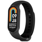Sneezy Mi Band 9 İle Uyumlu Purelux Soft Silikon Kordon Siyah