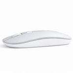 Sneezy Profesyonel Kablosuz Mouse Bluetooth Dongle Destekli Şarjlı Batarya Sessiz ve Ergonomik Tasarım Gümüş