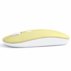 Sneezy Profesyonel Kablosuz Mouse Bluetooth Dongle Destekli Şarjlı Batarya Sessiz ve Ergonomik Tasarım Sarı