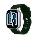Sneezy RRedmi Watch 5 Active RRedmi 5 Lite İle Uyumlu Kordon NovaGT Metal Tokalı Yumuşak Silikon Kordon Koyu Yeşil