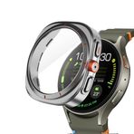 Sneezy Samsung Galaxy Watch 6 44mm İle Uyumlu Ultra Dönüştürücü Kasa Koruyucu Gümüş