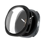 Sneezy Samsung Galaxy Watch 8 40mm İle Uyumlu Kılıf Sert PC Kasa ve Ekran Koruyucu Kılıf Siyah