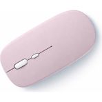 Sneezy Sessiz Kablosuz Mouse Bluetooth USB Dongle Destekli Şarjlı Ofis ve Ev Kullanımı Için Ideal Pembe - Renkli
