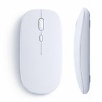 Sneezy Tablet ve Telefon İçin Bluetooth Mouse iOS Android Uyumlu Şarjlı Batarya USB Dongle ve Kablo Dahil Beyaz