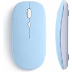 Sneezy Tablet ve Telefon Için Bluetooth Mouse Ios Android Uyumlu Şarjlı Batarya USB Dongle ve Kablo Dahil Mavi - Renkli