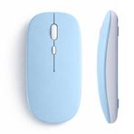 Sneezy Tablet ve Telefon İçin Bluetooth Mouse iOS Android Uyumlu Şarjlı Batarya USB Dongle ve Kablo Dahil Mavi