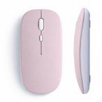 Sneezy Tablet ve Telefon İçin Bluetooth Mouse iOS Android Uyumlu Şarjlı Batarya USB Dongle ve Kablo Dahil Pembe