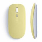 Sneezy Tablet ve Telefon İçin Bluetooth Mouse iOS Android Uyumlu Şarjlı Batarya USB Dongle ve Kablo Dahil Sarı