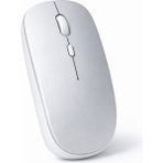 Sneezy Tüm Cihazlara Uyumlu Bluetooth Mouse Şarjlı Batarya USB Dongle ve Şarj Kablosu Dahil - Gümüş - Renkli