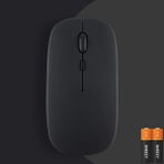 Sneezy Tüm Honor Tablet Ile Uyumlu Pilli Sessiz Mouse Bluetooth Kablosuz Mouse Fare - Siyah